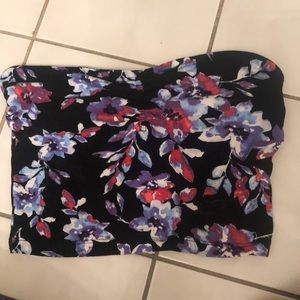 floral tube top